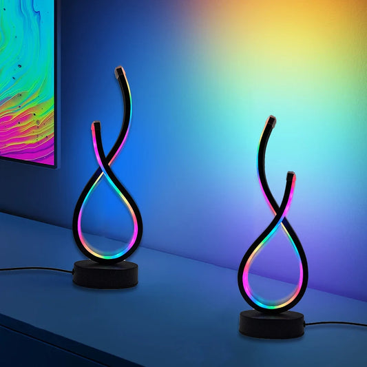 Modern LED Desk Lamp with USB Power