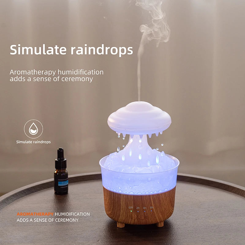 Rain Cloud Humidifier - Night Light - USB