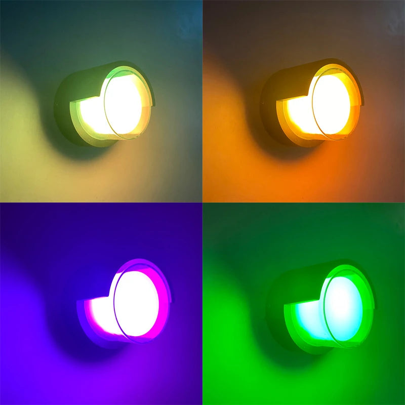 WIFI Outdoor LED Wall Lamp - Waterproof - APP - RGB Dimming