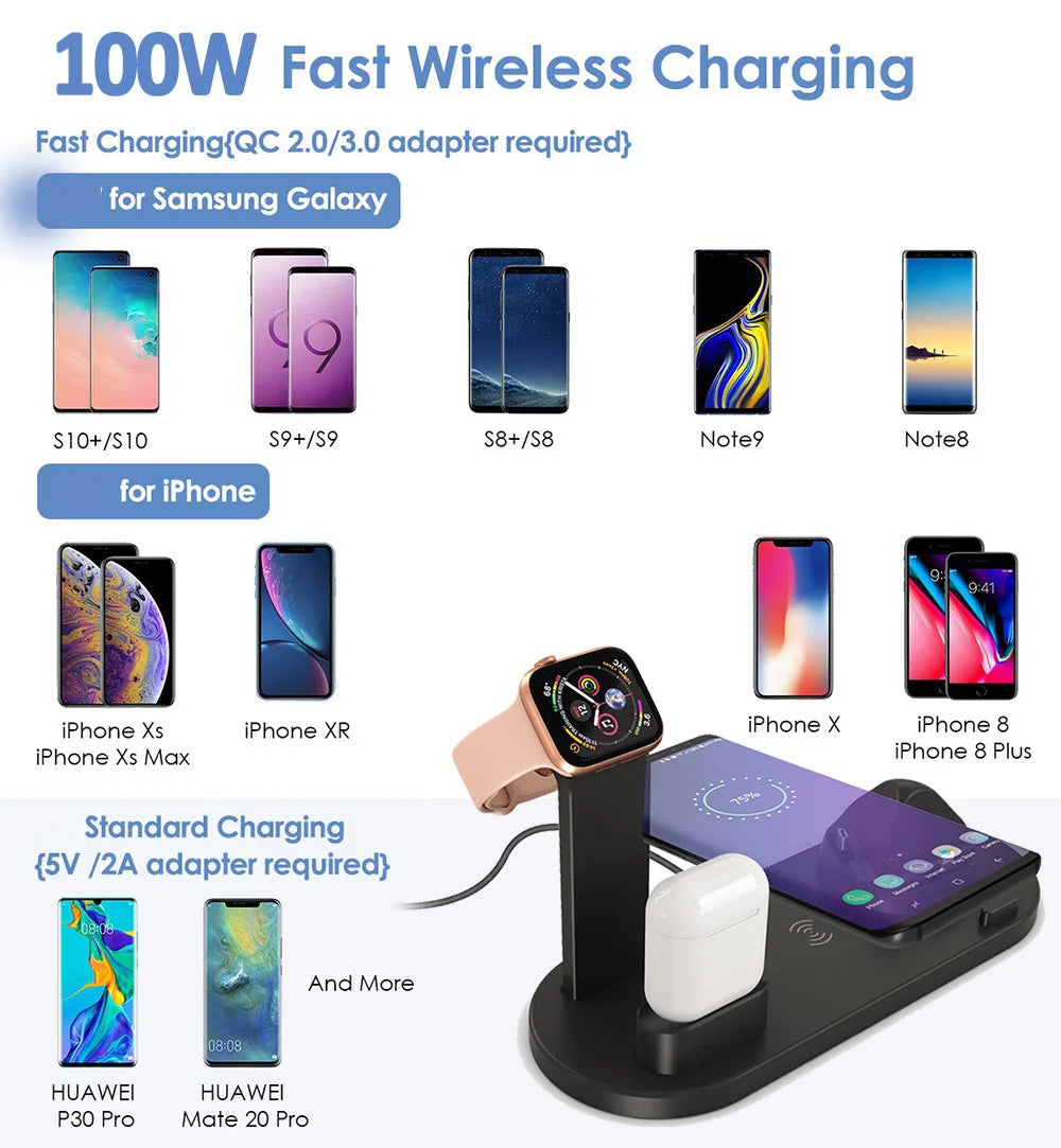 7 in 1 30W Wireless Charger