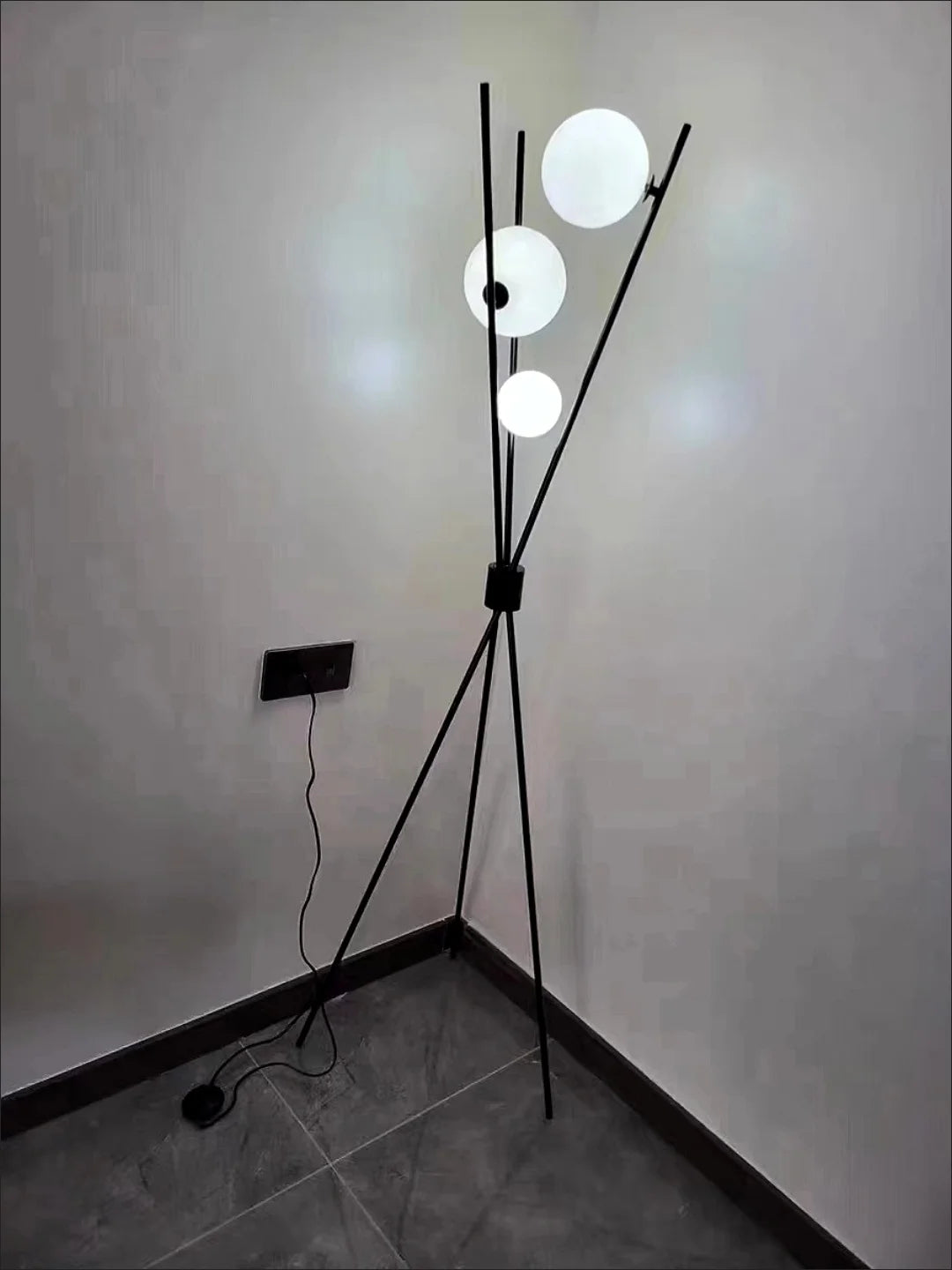 Moon Iron Tripod Floor Lamps