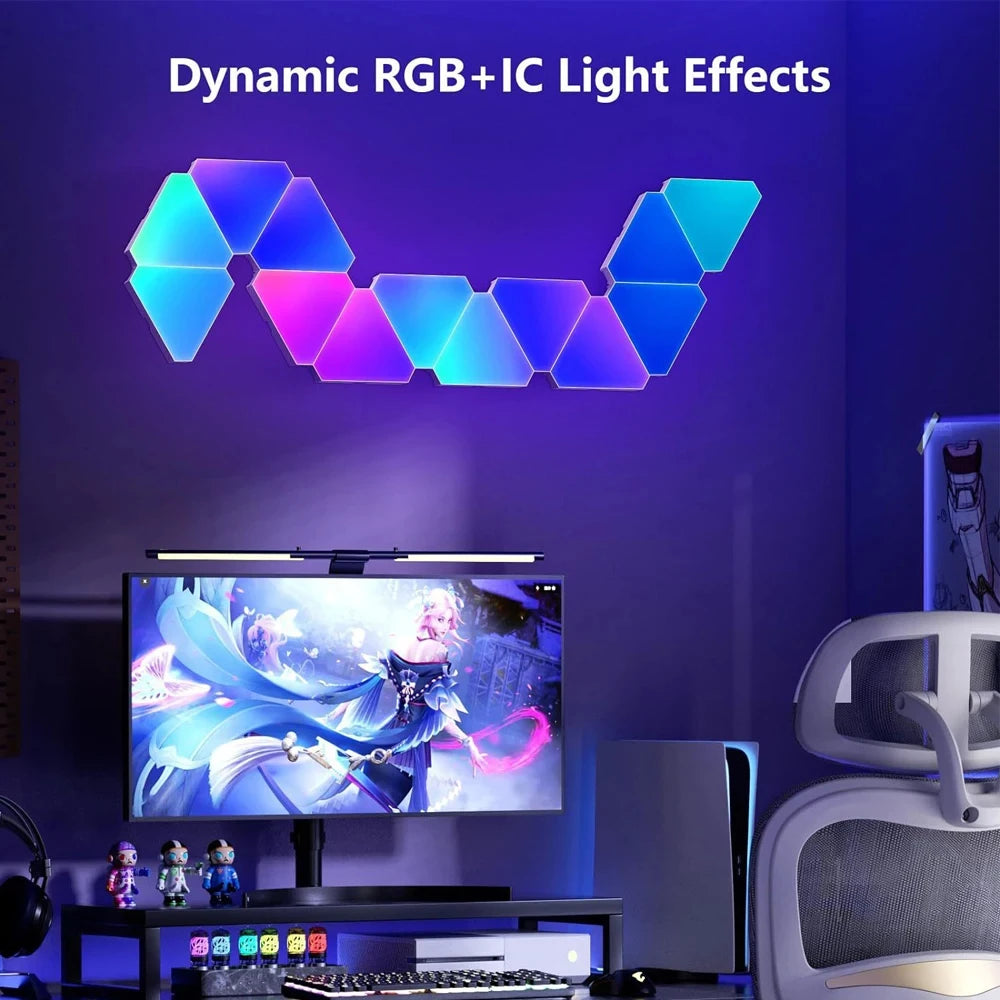 Triangle LED Quantum Light - RGB - APP Control - Wall Light