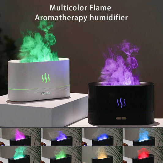 Aromatic Diffuser || RGB Flame || Essential Oil || D4