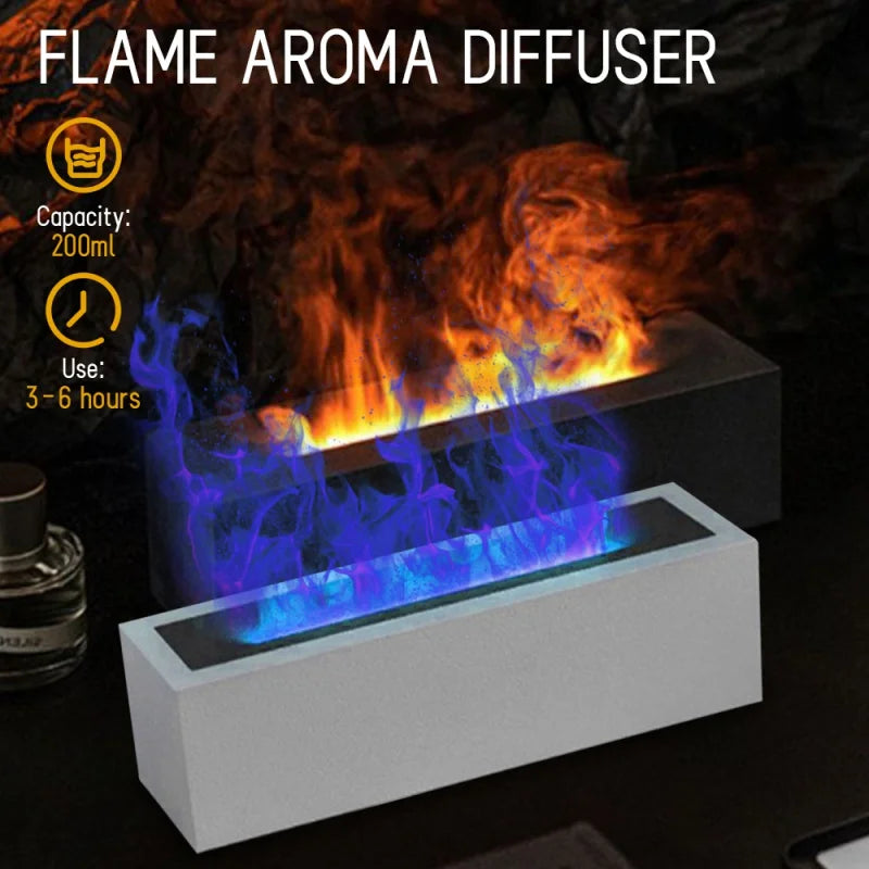 Simulation Flame Aroma Diffuser - Decorative Light