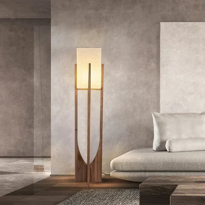 Nordic Designer Floor Lamps Solid Wooden