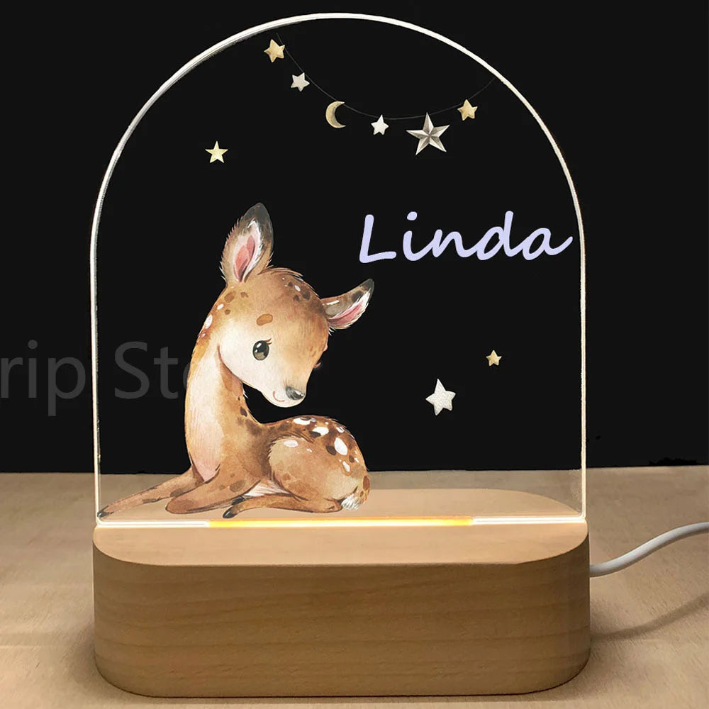 Personalized Baby Birth Night Light