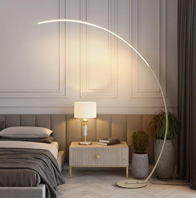 Nordic LED Corner Light Arc RGB Floor Lamps