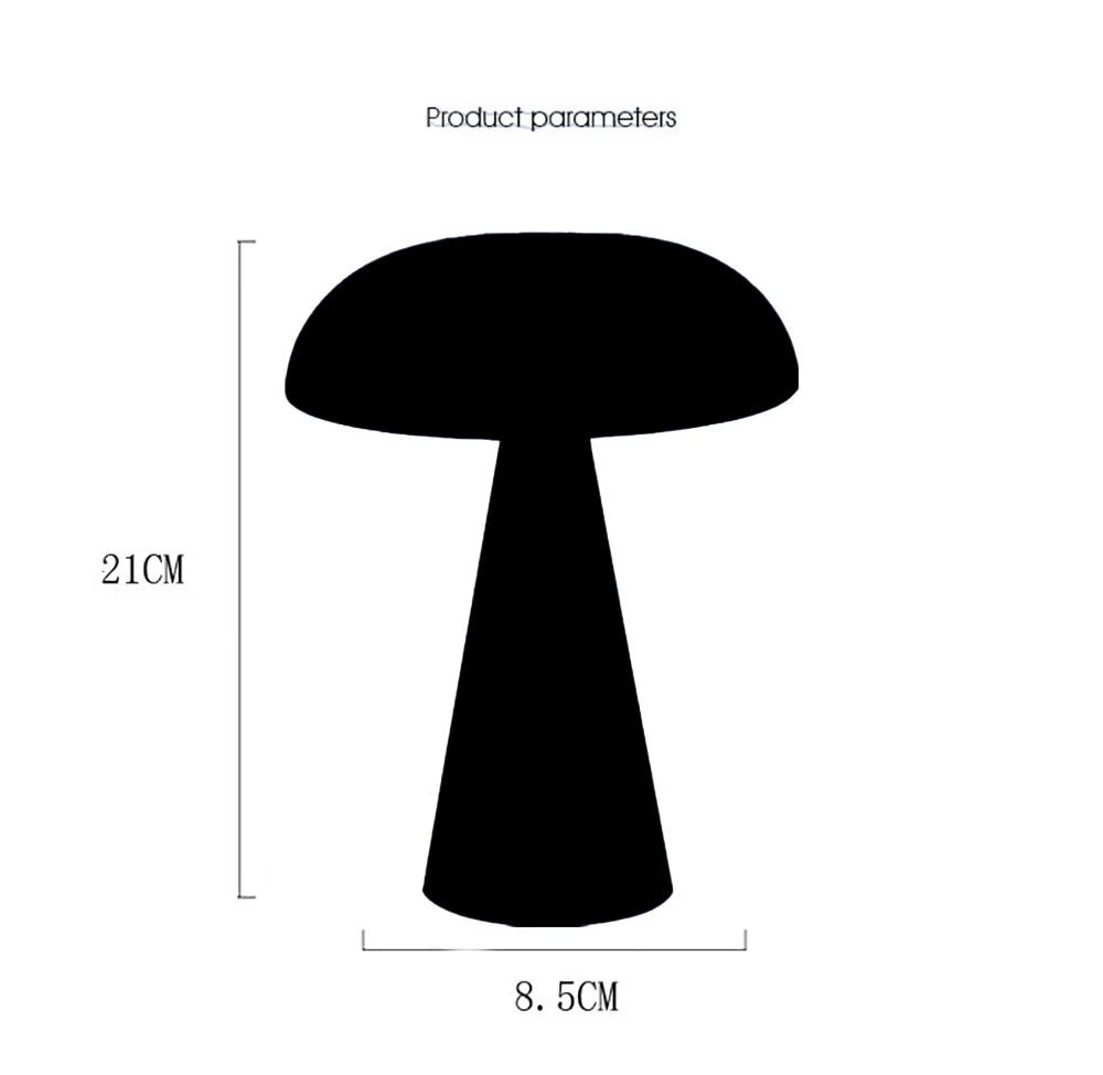 LED Rechargeable Mushroom Lamp