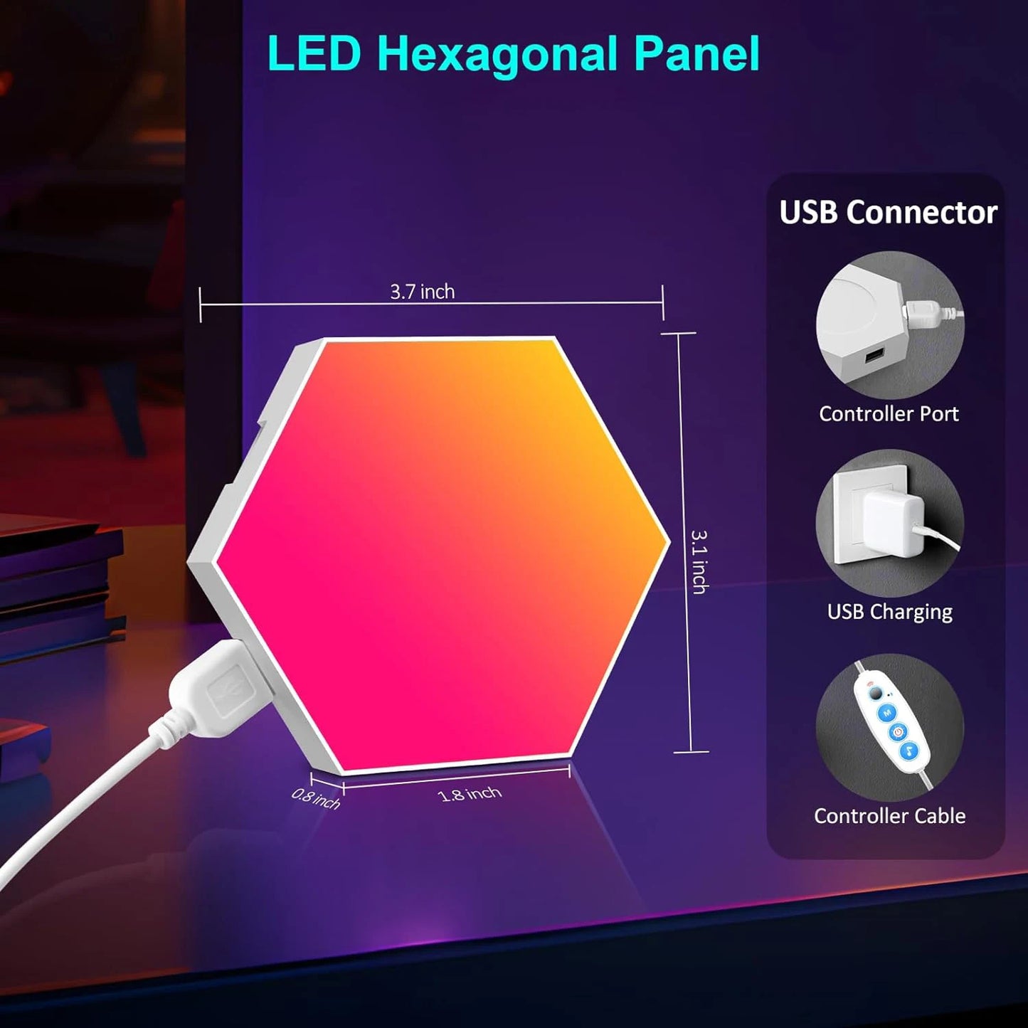 Hexagon Lights - RGB Panel - Smart APP - Music Sync