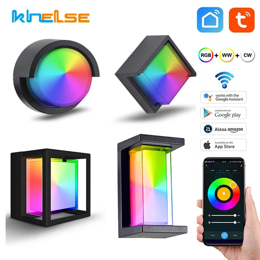 WIFI Outdoor LED Wall Lamp - Waterproof - APP - RGB Dimming