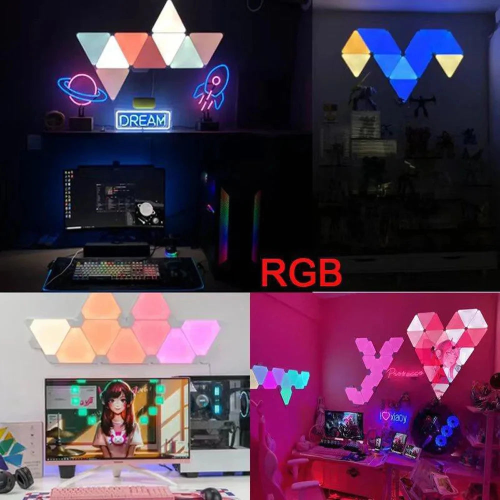 Triangle LED Quantum Light - RGB - APP Control - Wall Light