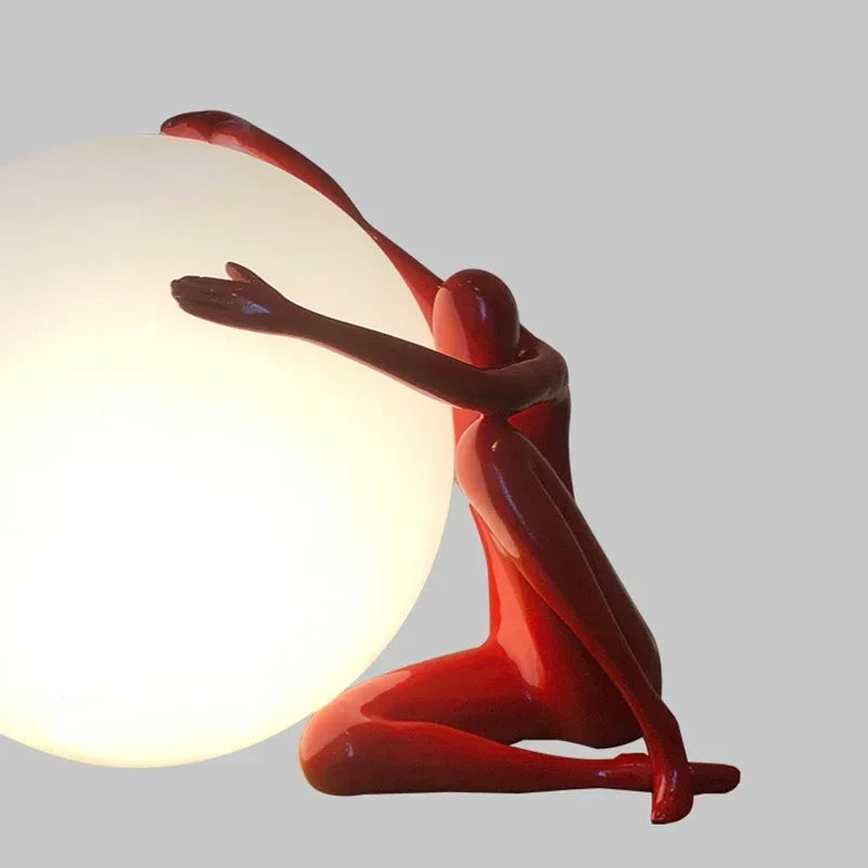 Creative Humanoid Sculpture Led Table Lamp