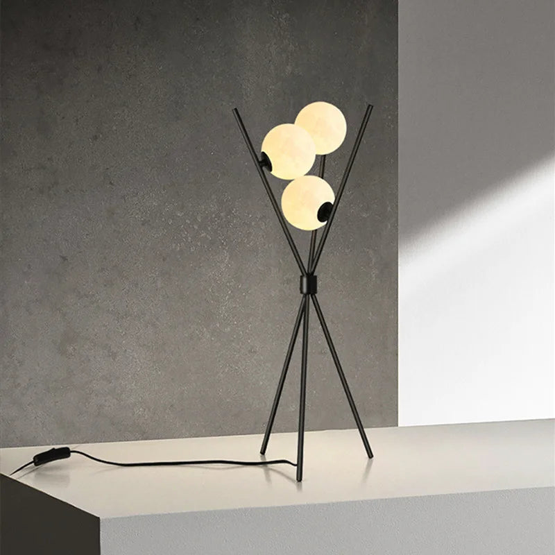 Moon Iron Tripod Floor Lamps