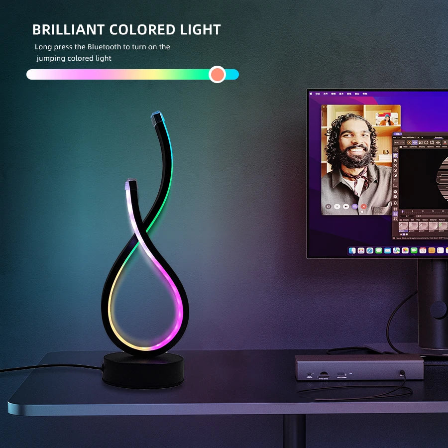 Modern LED Desk Lamp with USB Power