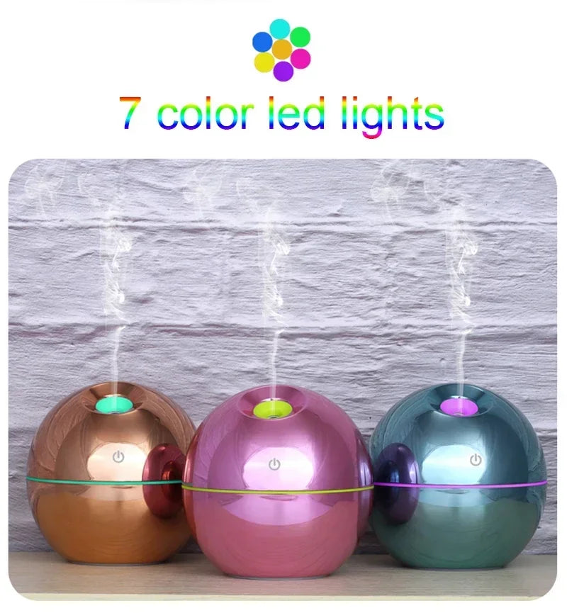 USB Electric Aroma Essential Oil Diffuser - 7 Color Led Light