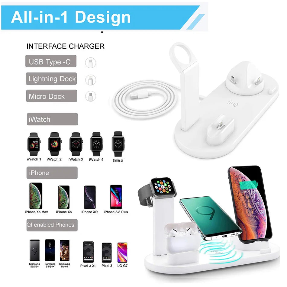 7 in 1 30W Wireless Charger