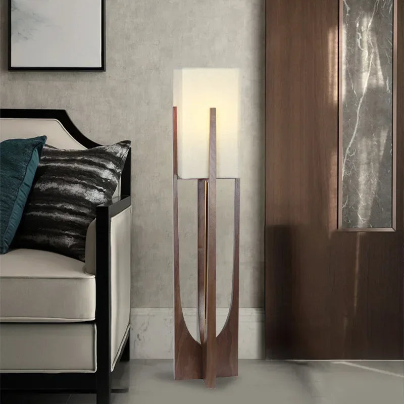 Nordic Designer Floor Lamps Solid Wooden