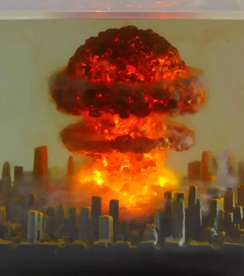 Nuclear Explosion Bomb Mushroom Cloud Lamp