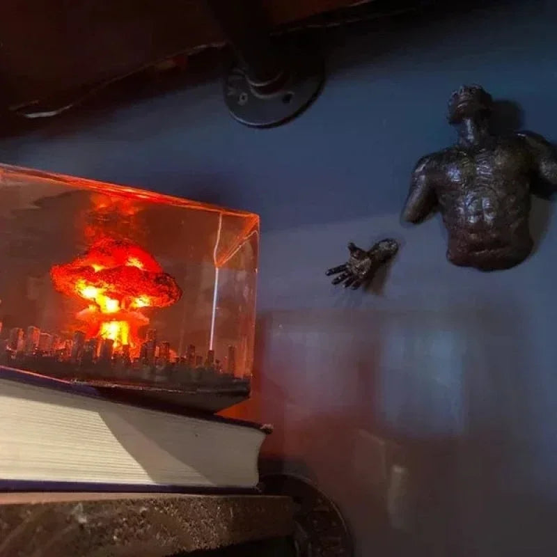 Nuclear Explosion Bomb Mushroom Cloud Lamp