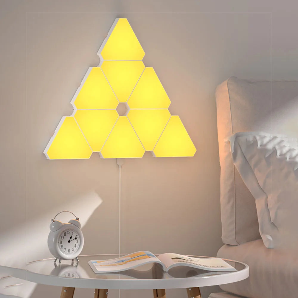 LED Triangular Quantum Lamp- RGB - Rhythm Background Light