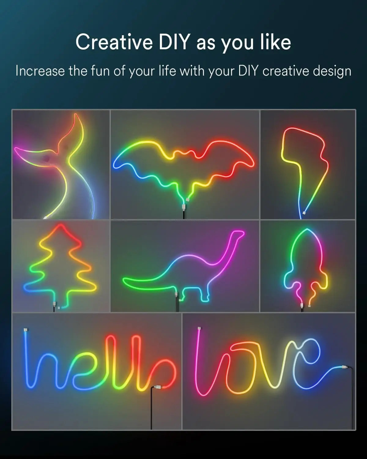 Flexible Led Neon RGB Rope Light - Music Sync - App Control