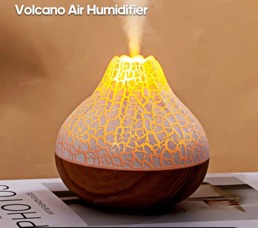 300ml Volcano Air Humidifier - USB - 7 Colors Night Light