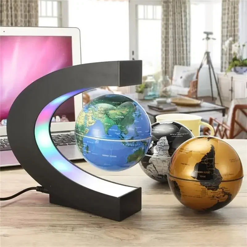 Magnetic Levitation Globe With LED || D1