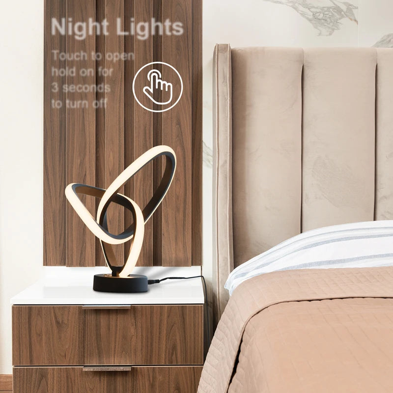 Modern LED Spiral Table Lamp