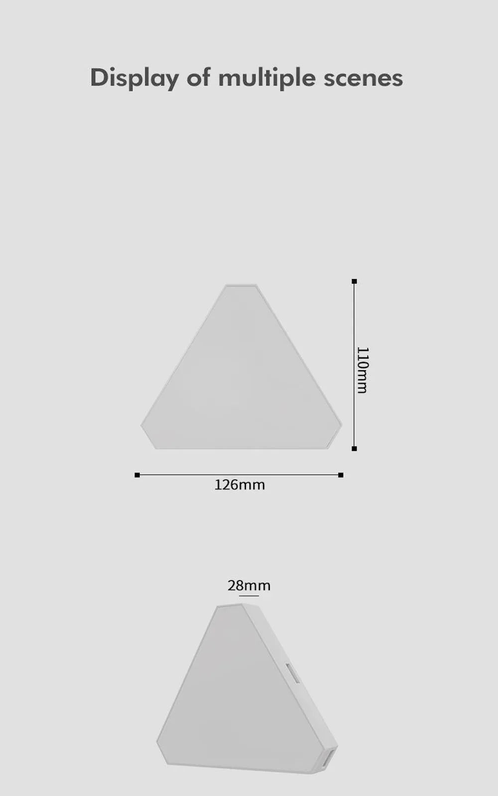 LED Triangular Quantum Lamp- RGB - Rhythm Background Light