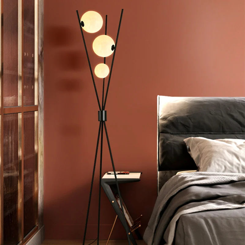 Moon Iron Tripod Floor Lamps