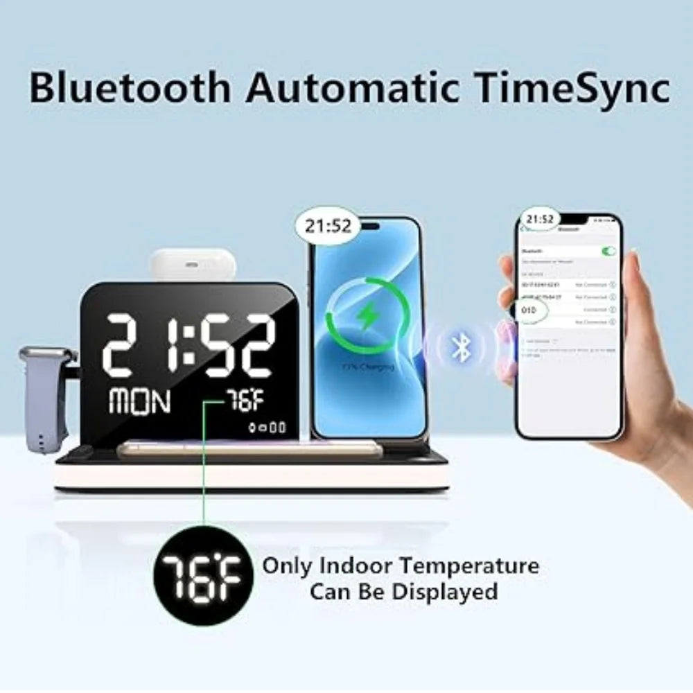 Dual iPhone Wireless Charging Station 7 in 1