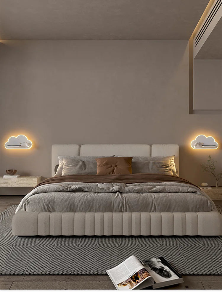 Multifunction Wireless Charging - LED Bed Lamp