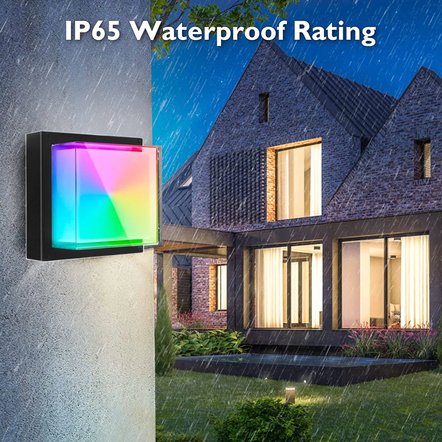 WIFI Outdoor LED Wall Lamp - Waterproof - APP - RGB Dimming