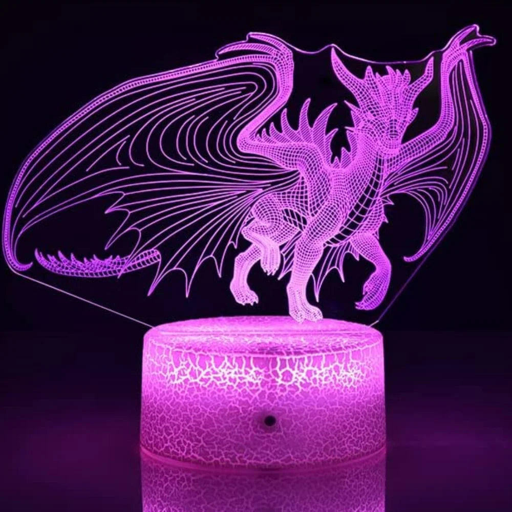 Dragon Night Light Acrylic LED USB