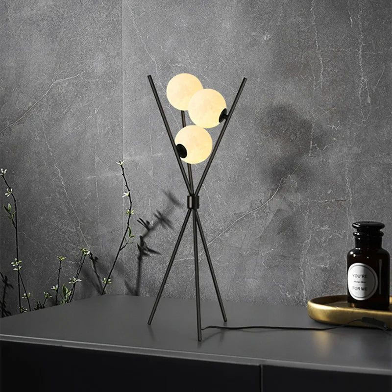 Moon Iron Tripod Floor Lamps