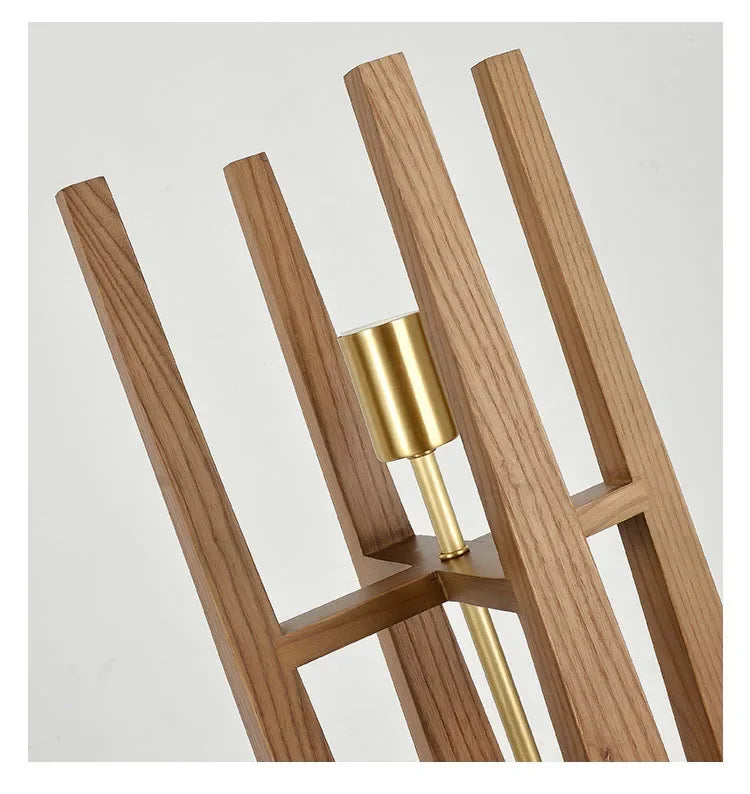 Nordic Designer Floor Lamps Solid Wooden