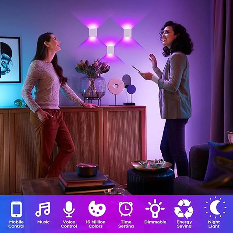 Outdoor LED Wall Lamp - Smart Life APP - Alexa - Google Home