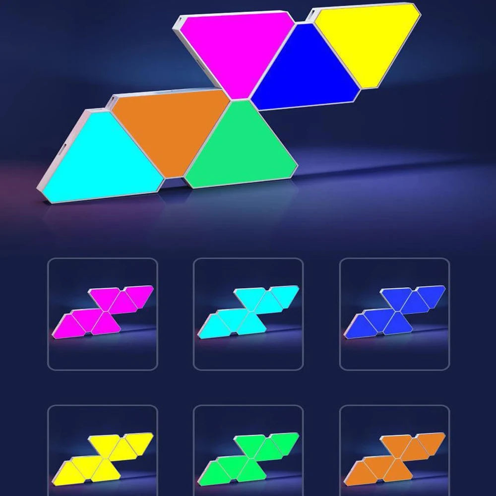 Triangle LED Quantum Light - RGB - APP Control - Wall Light