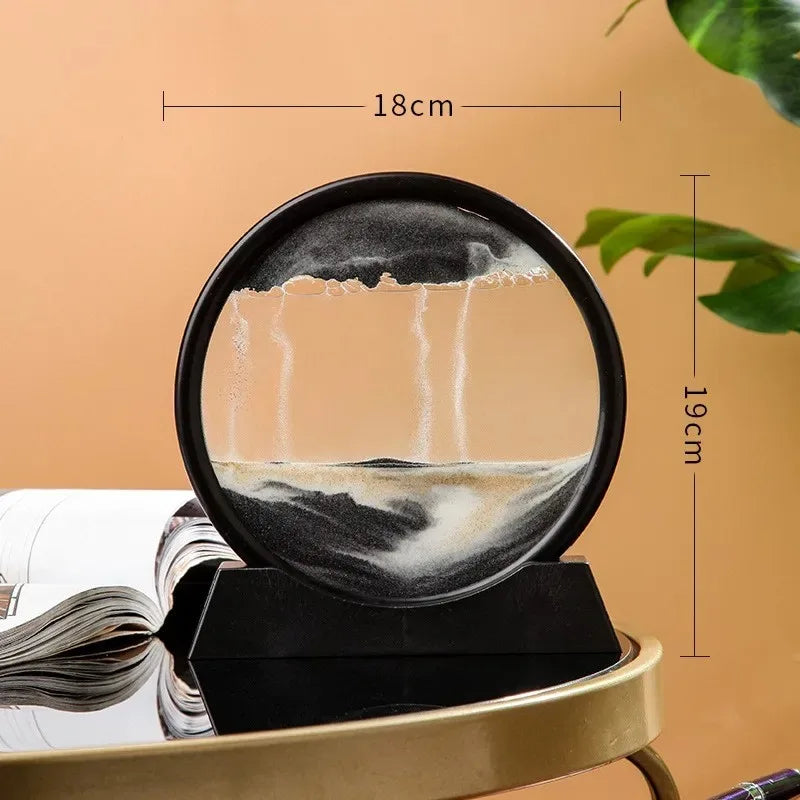 3D Hourglass Quicksand Moving Sand Art