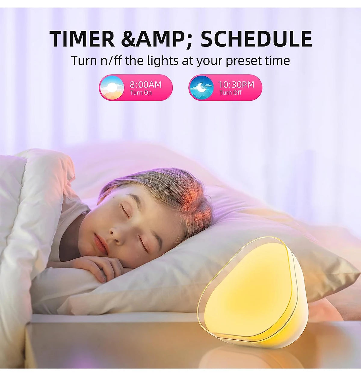 LED RGB Dimmable Night Light - Music Sync