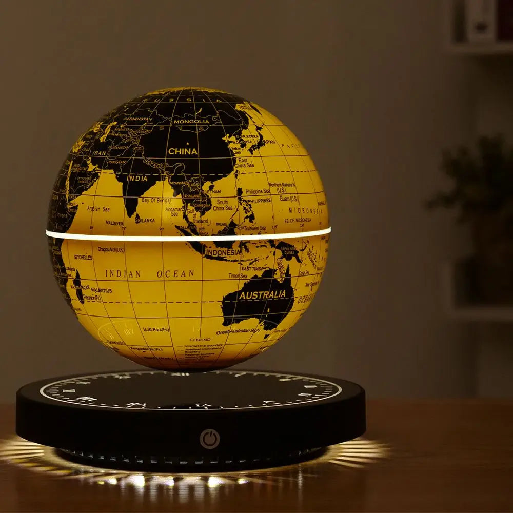 Magnetic Levitation Globe With LED || D4