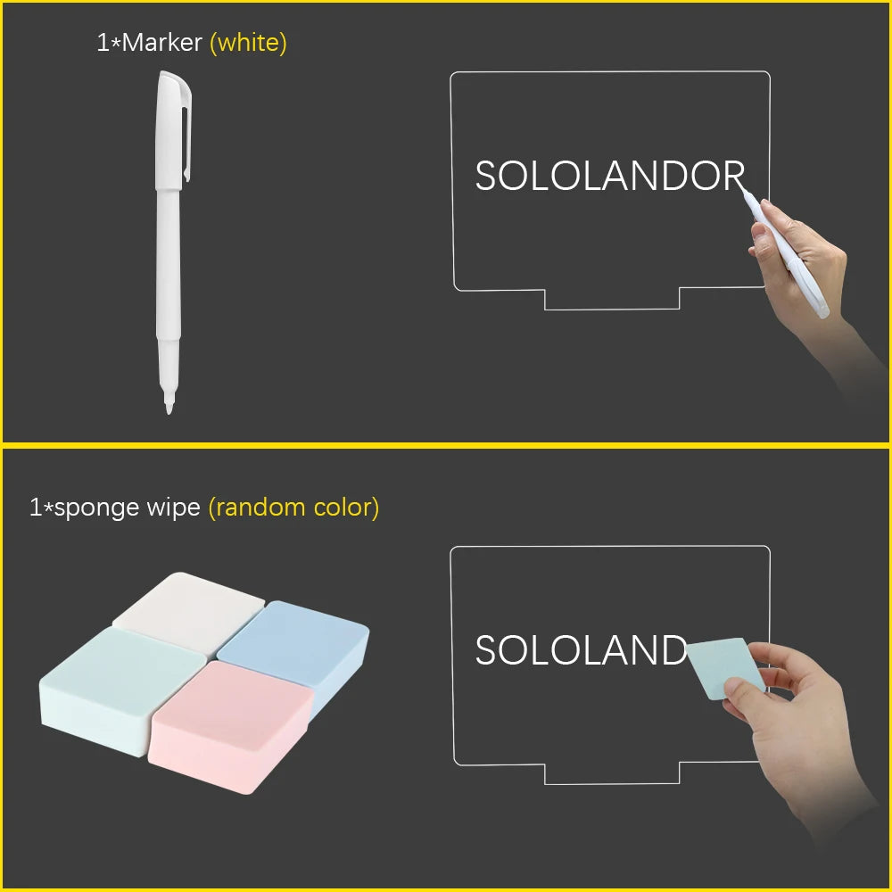 Led Writing Board with Mark Pen