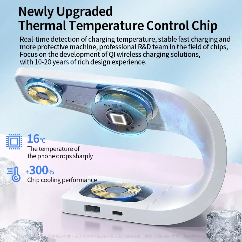 4 in 1 Metal Shell Wireless Charger for iPhone