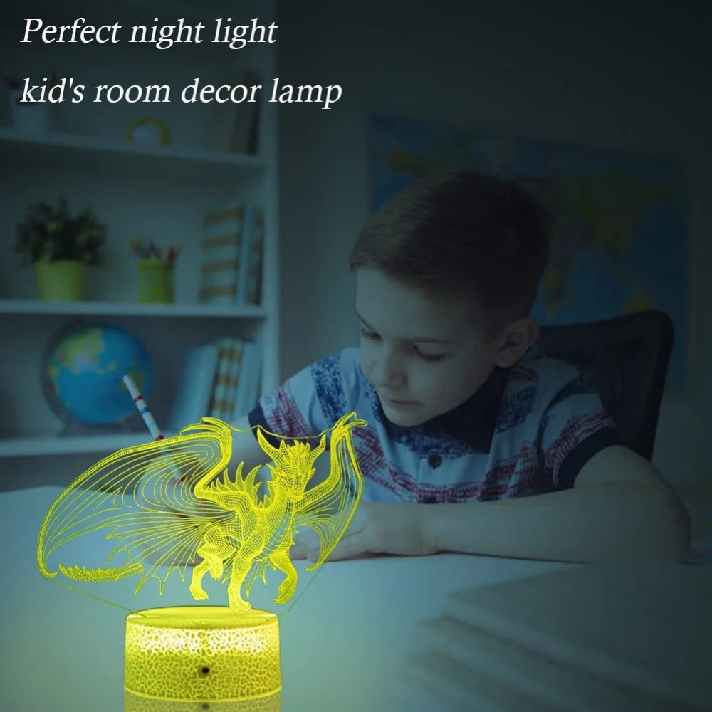 Dragon Night Light Acrylic LED USB