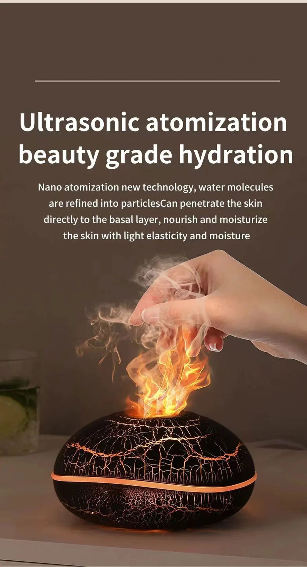 Colorful Simulation Flame Aromatherapy Machine