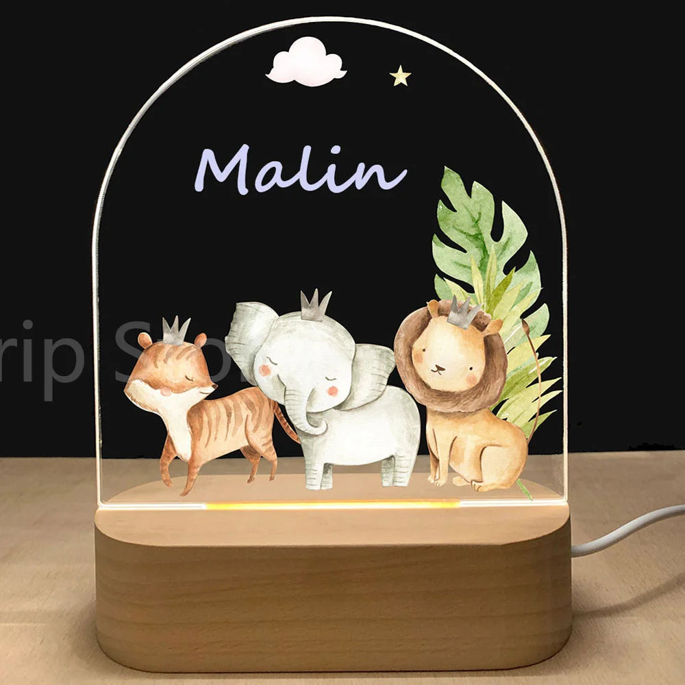 Personalized Baby Birth Night Light