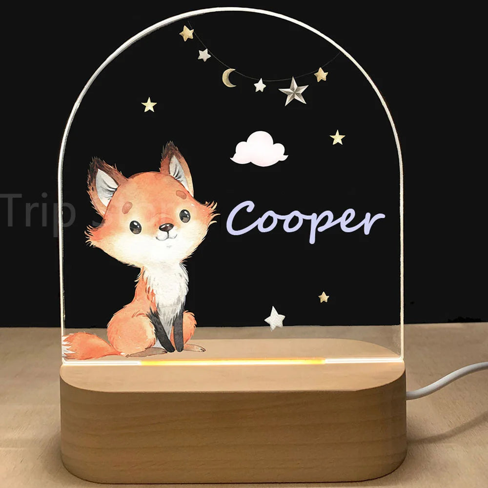 Personalized Baby Birth Night Light