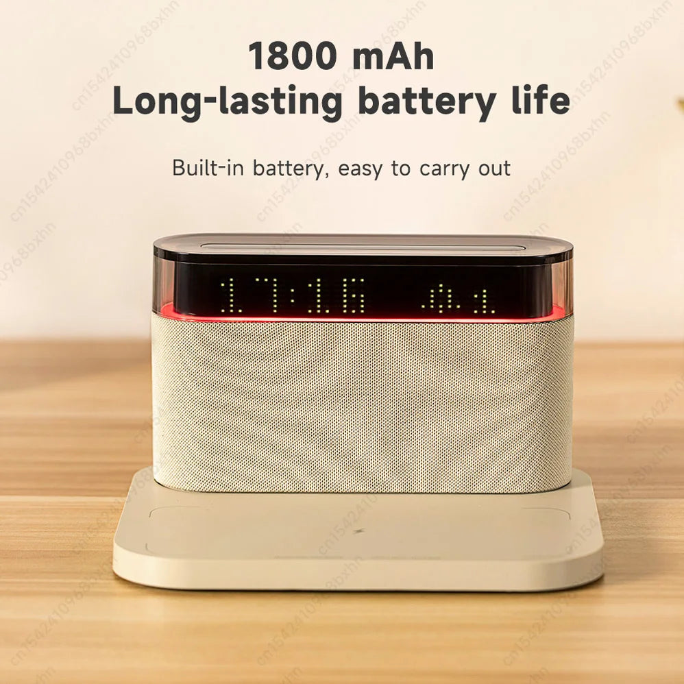 Multifunction Qi Wireless Charger - Ambient Light - Alarm Clock - Speaker