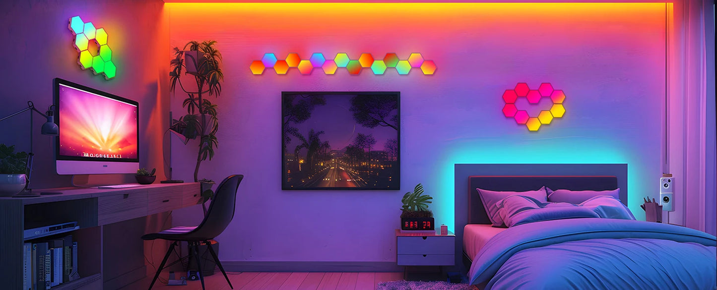 Hexagon Lights - RGB Panel - Smart APP - Music Sync