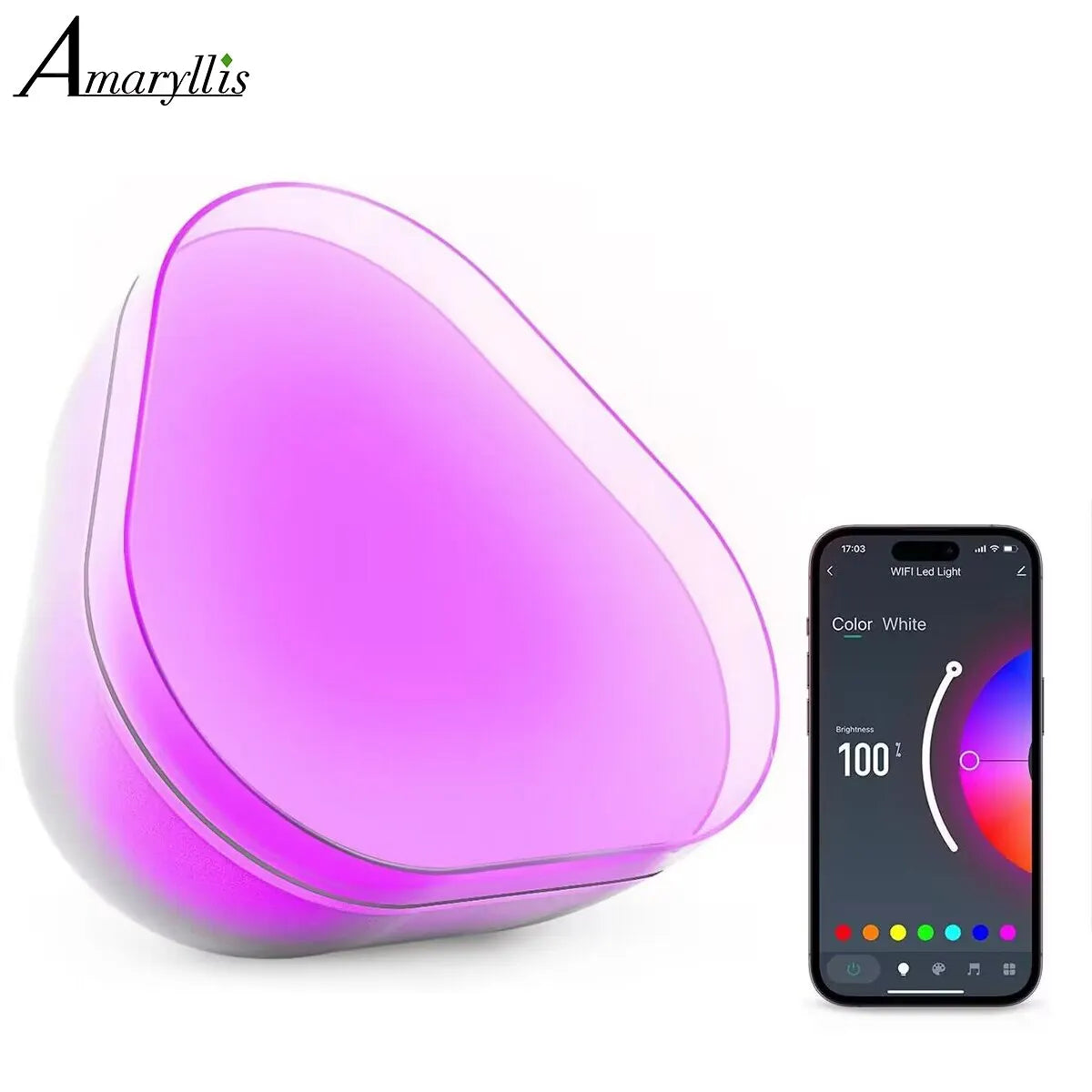 LED RGB Dimmable Night Light - Music Sync